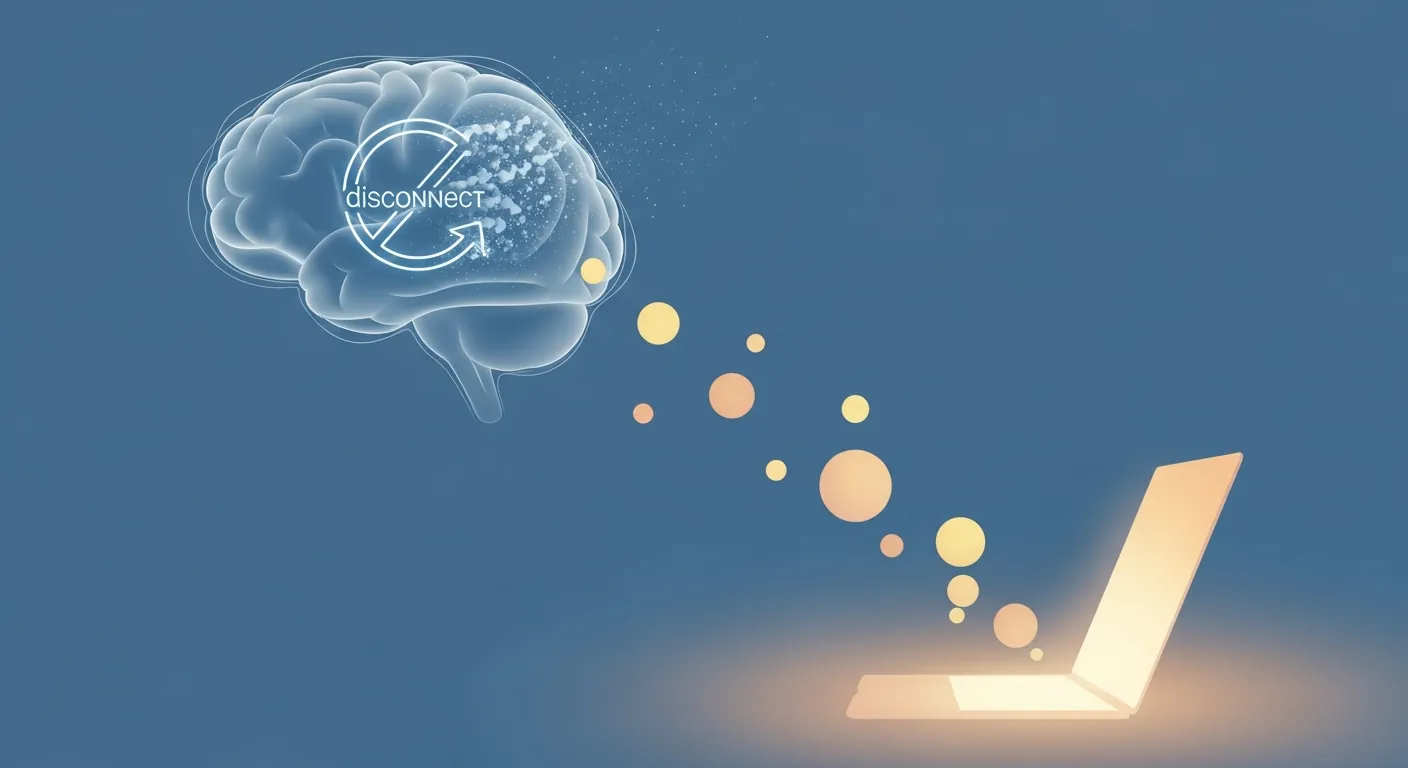 Schéma illustrant le concept de détachement psychologique du travail selon la recherche